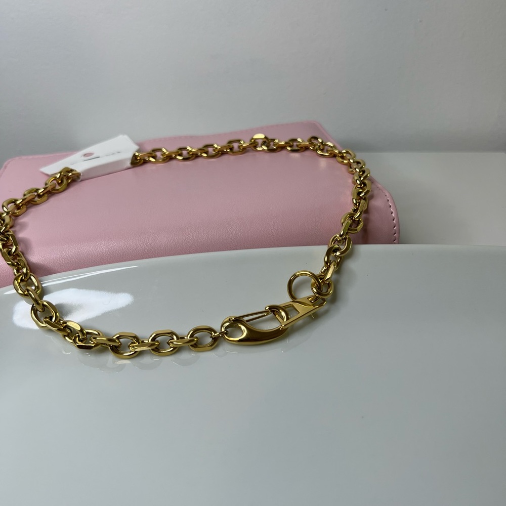 Chain tiny, stainless steel gold plated 18k